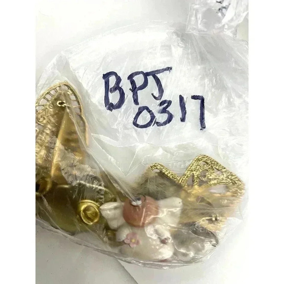 VTG Lot of 9 Brooch Pin Assorted Initial Silver Gold Tone - Picture 10 of 10